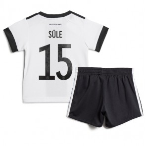 Tyskland Niklas Sule #15 kläder Barn VM 2022 Hemmatröja Kortärmad (+ korta byxor)